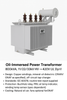 Oil‑Immersed Transformer 800kVA, 420V Dyn11