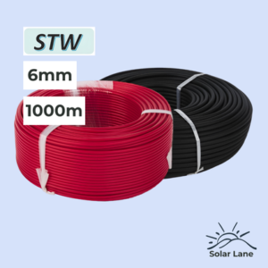 6mm Solar Cable Red/Black (1000m Rolls)
