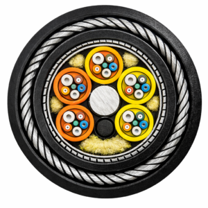 32 Fibres (24 x MM-50/125-OM2 + 8 x SM-BI-G652D/G657A1) 6 Elements 4LT(PBT) 1.7mm – GRP, DRY WB, LSZH, CST/LSZH, SWA, LSZH (Mineshaft) Black