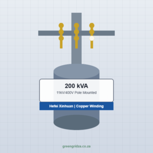 200kVA 11kV/400V Pole Transformer