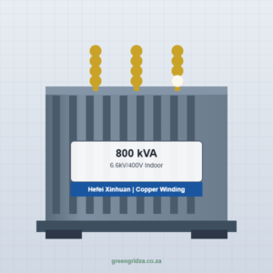 800kVA 6.6kV/400V Indoor Transformer